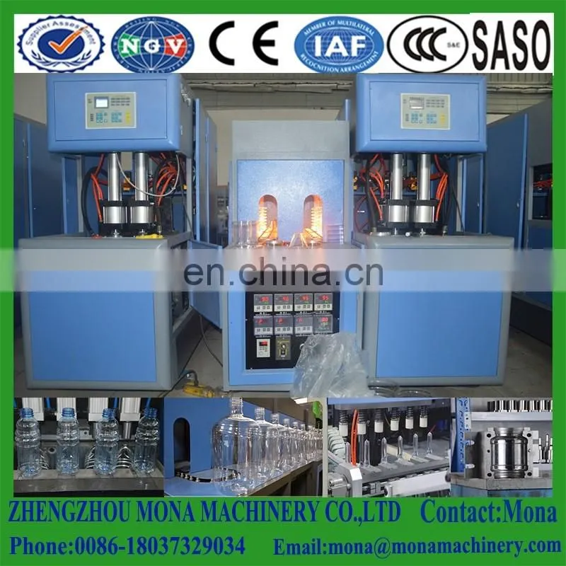Cheap semi auto PET can making plastic bottle blowing machine price