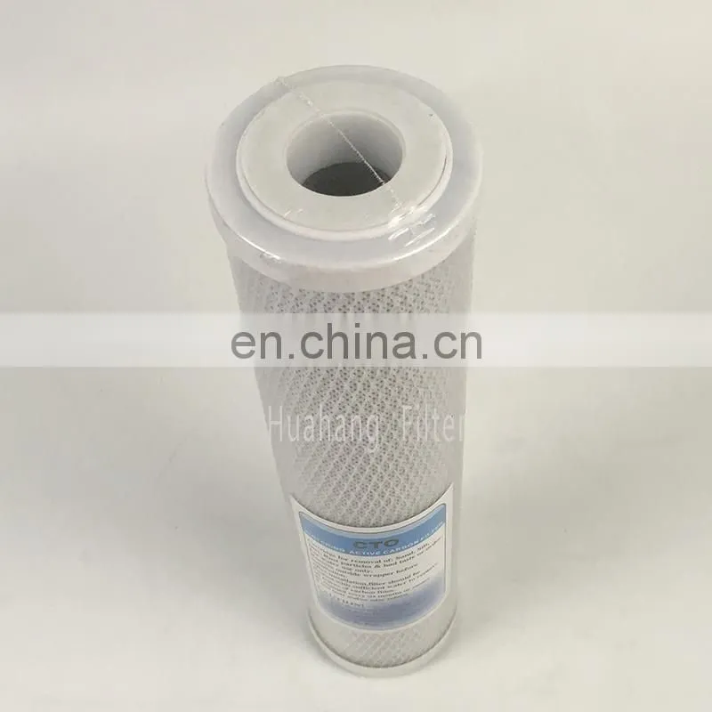Activated carbon filter for domestic drinking water