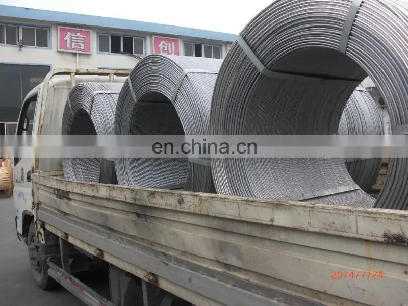 Aluminum rod with 99.9% aluminum