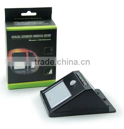 6led solar motion sensor light