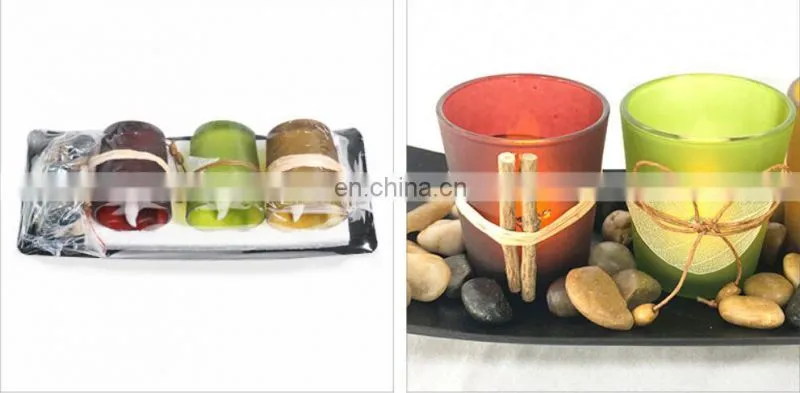 2020 Europe stylish hot seller amazon Battery Led Light glass dinner decoration swirling glitter candle holder