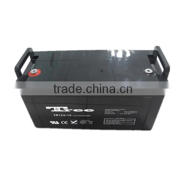 Free maintenance High capacity valve regulated gel battery solar battery 12V120AH lead acid battery