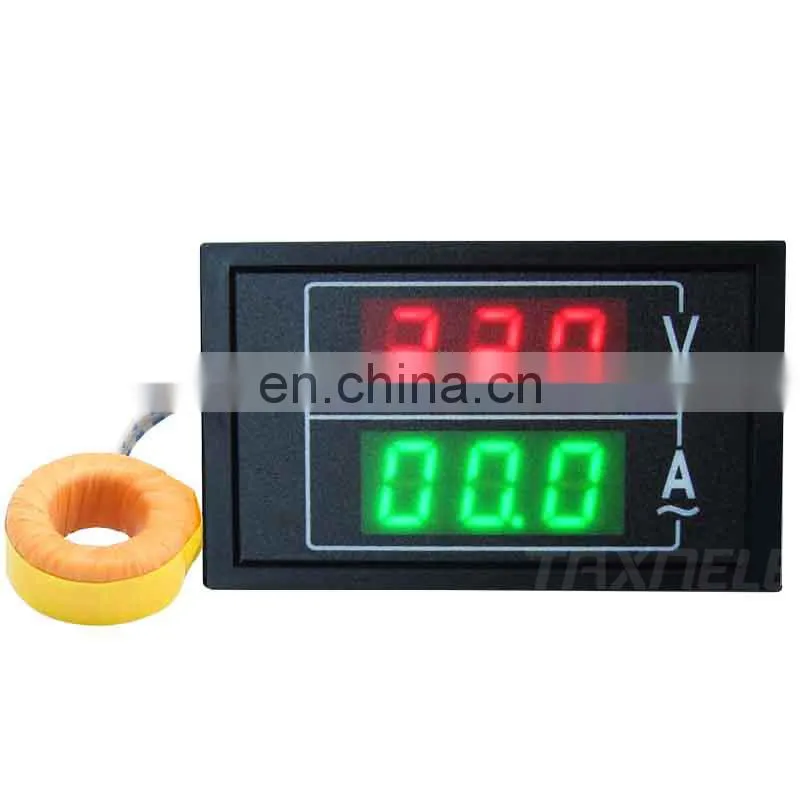 DL85 LED Digital Voltmeter Ammeter AC100-300V 100A Car Motorcycle Voltage Current Meter Volt Detector Tester Monitor Panel Red