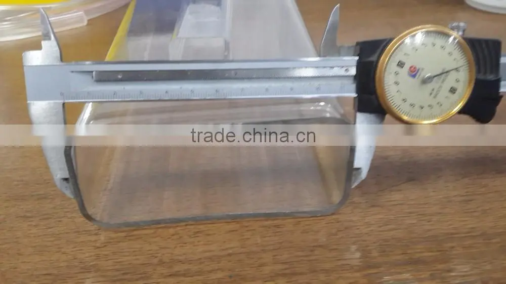 High quality extruded clear plastic square tube