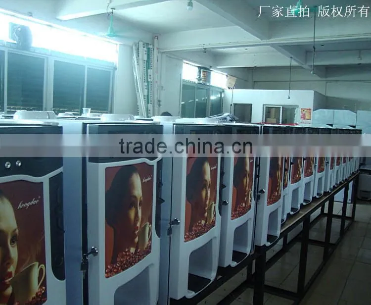 factory price dining type instant powder Coffee vending Machine in black color