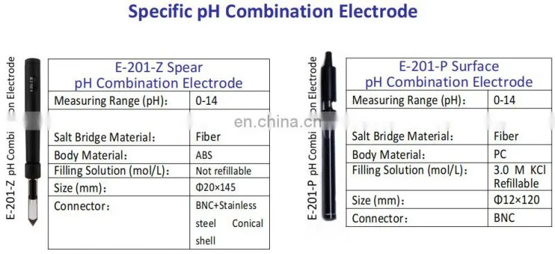 ph ec atc glass sensor probe ph electrode