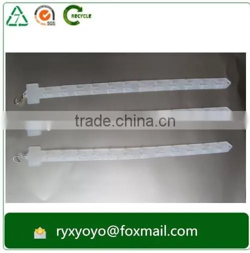 high quality Supermarket plastic pp white hanging display shelf strip