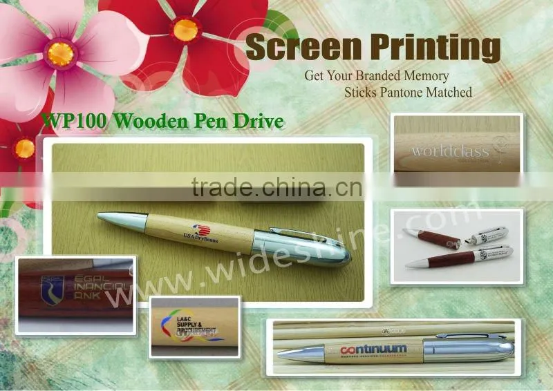 wooden pen set usb stick 16gb , Made in Taiwan, promotion pen drive