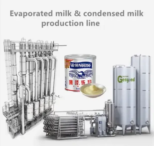 Genyond Evaporated Condensed Milk Coffee Condensed Milk Production Line