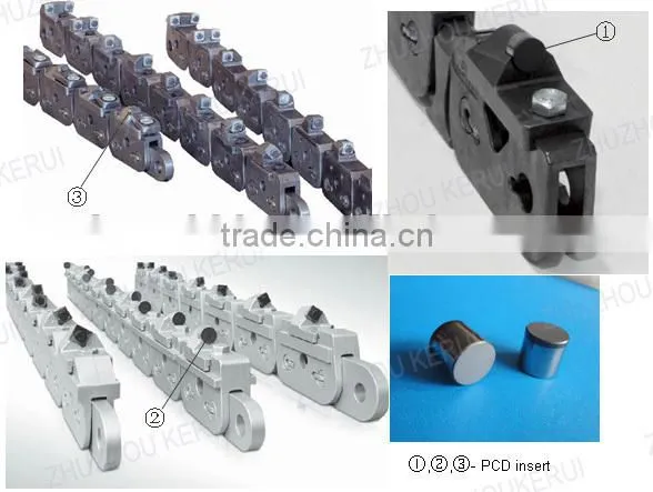 Good quality PCD cutting tool for chain saw machine in stone quarrying