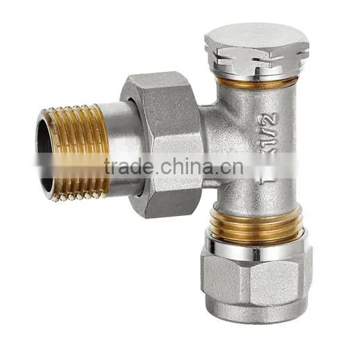 HR5110 brass drain angle chrome radiation valve
