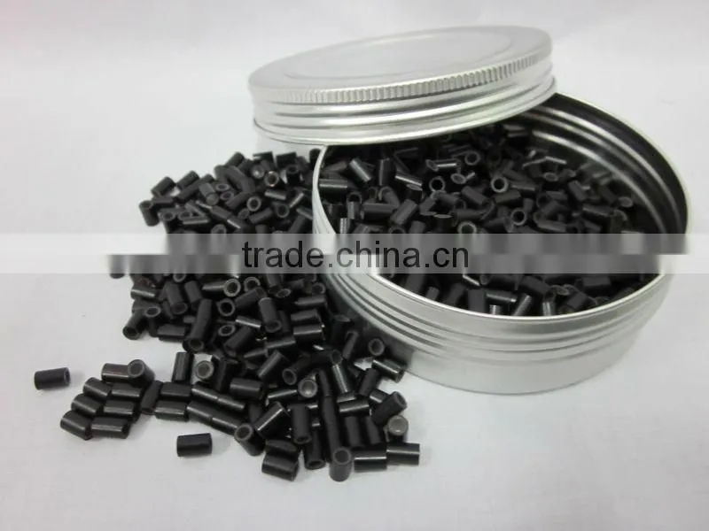 Blcak Durable Silicone Copper Micro Rings