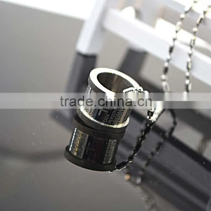 Wholesale Jewelry Round simple pendant design letter diamond charm pendant