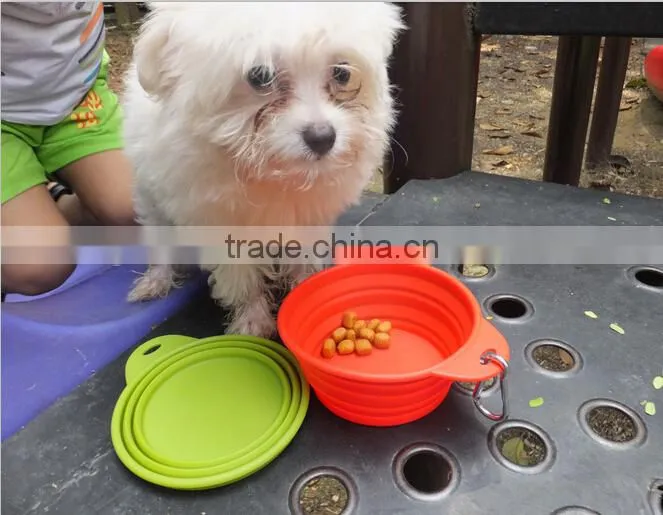 silicone dog bowl feeder.pet dog bowl