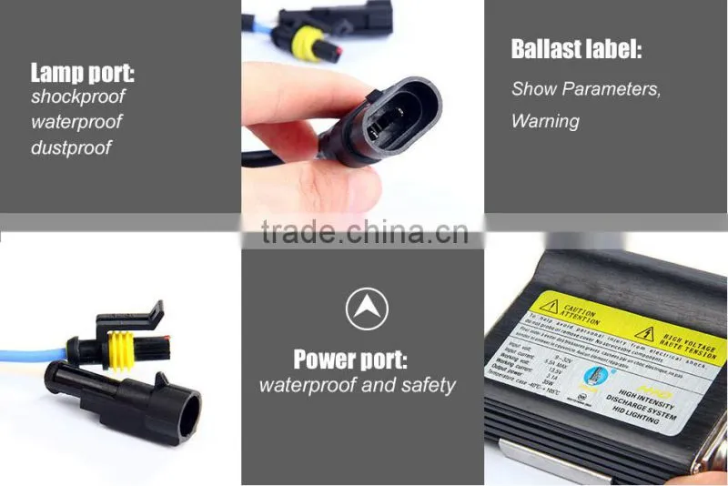 no profit !Hot sale 9-32v OEM HID Bi-xenon H4 kit with super slim ballast 35W 55W