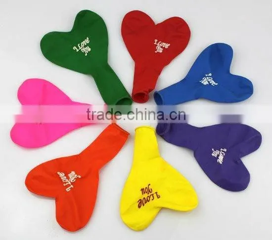 Colorful heart latex balloon for sales promotion