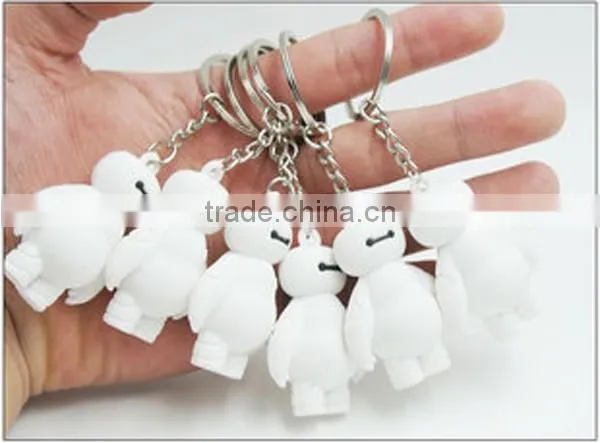 Cartoon Action Figure Plastic Keychain for Promotion Keychains For Kids