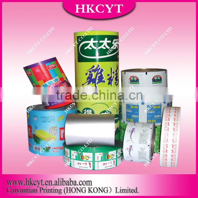 Snack food packaging roll film bag /Custom printed bag for food