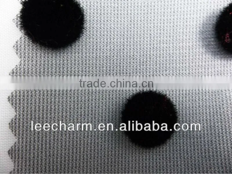 Flocking Dot Mesh Fabric