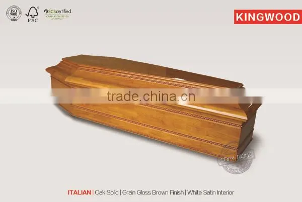 ITALIAN cheapest coffin yuanfeng wood ataudes