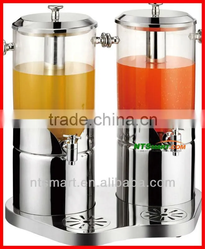 Gilded juice dispenser with Roman column design