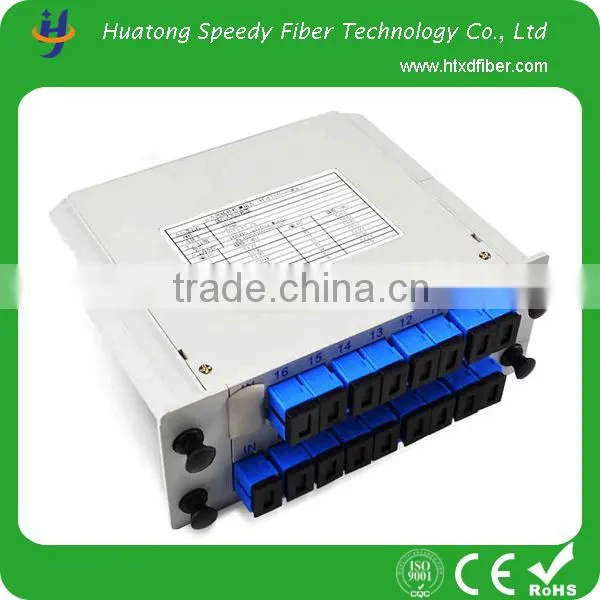 China manufacturer with High quanlity Fiber optical PLC 1*16 SC/APC splitter box for communication