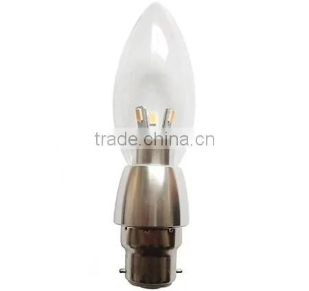 New type fashionable smd5630 e27 bulb led candle light with frosted/clear/milky cover