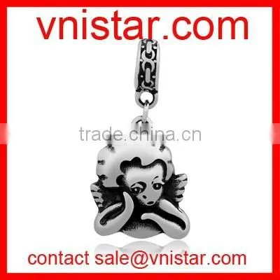 Vnistar stainless steel made Medusa charm pendant for european jewelry making T309P
