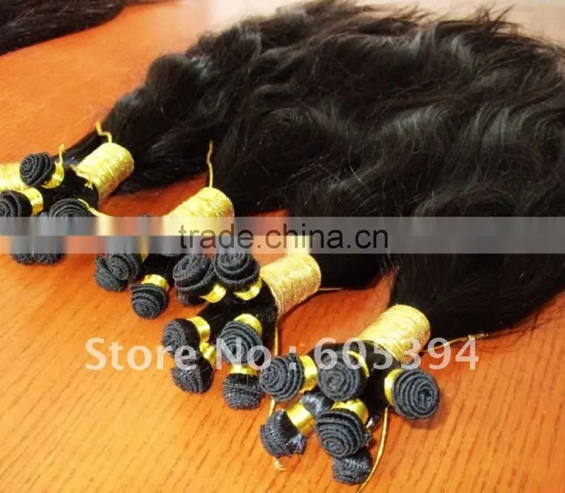 hand tied virgin indian hair extensions deep wave