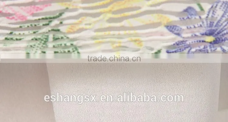 Ladies chiffon printed fashion model dresses