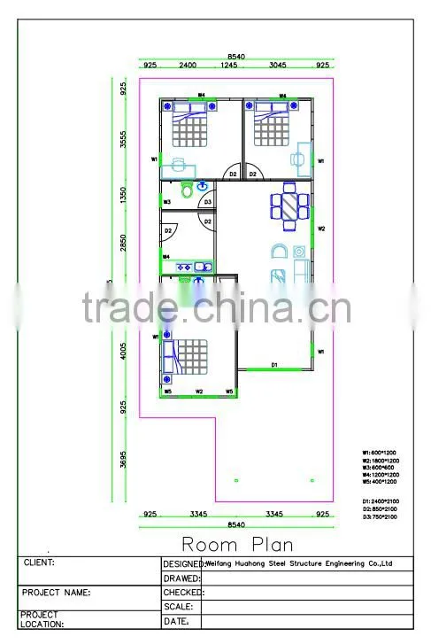 partable three bedroom smart house/small villa with garden