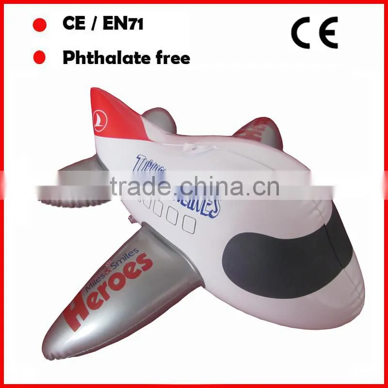 Large print customer LOGO PVC inflatable airplane