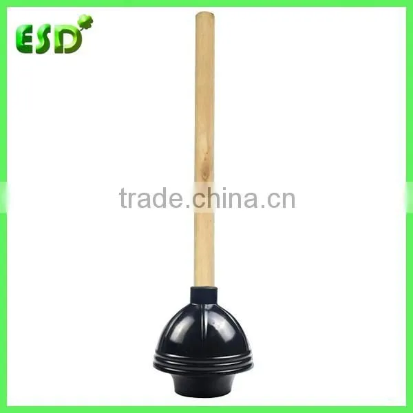 ESD China Suppliers Rubber Toilet Plunger With Wooden Handle