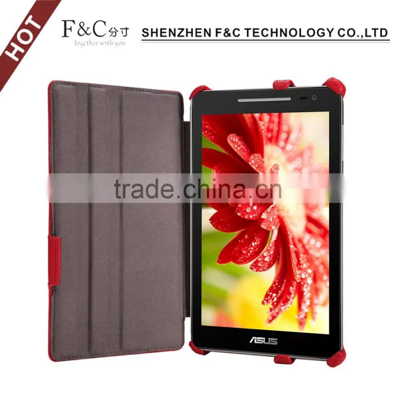 Auto sleep/wake feature stand folio Heat setting leather case for ASUS ZenPad 8.0