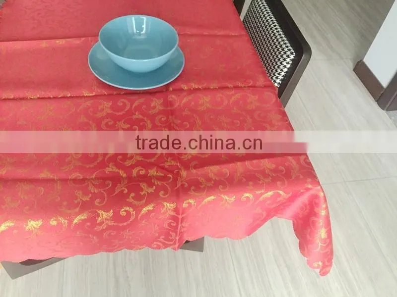 polyester jacquard fabric dinning table cloths