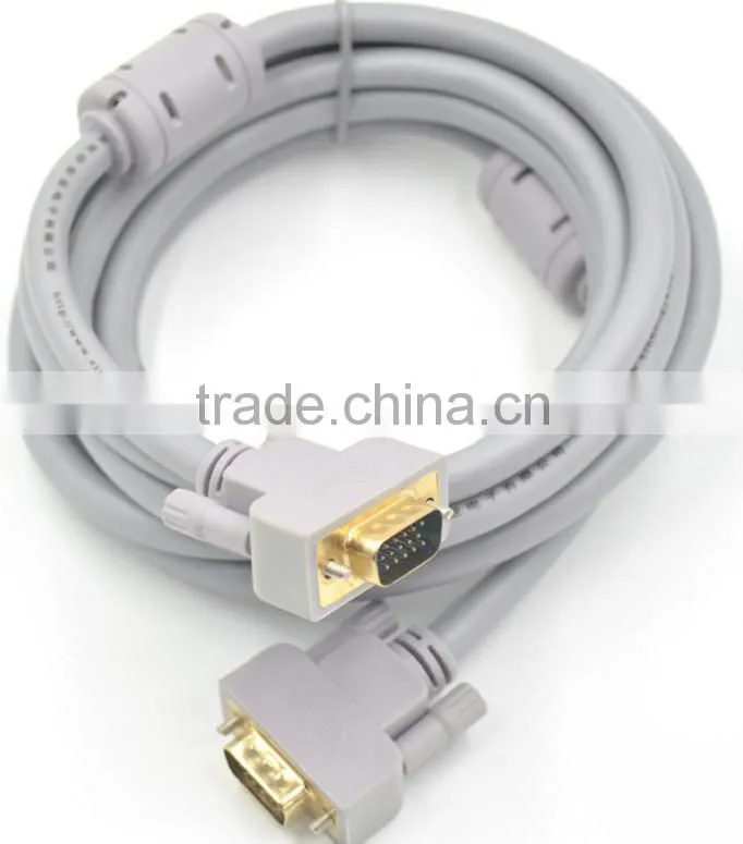 Xinya factory best price New 1.5m 3m VGA Cable Male to Male Extension Monitor Cable