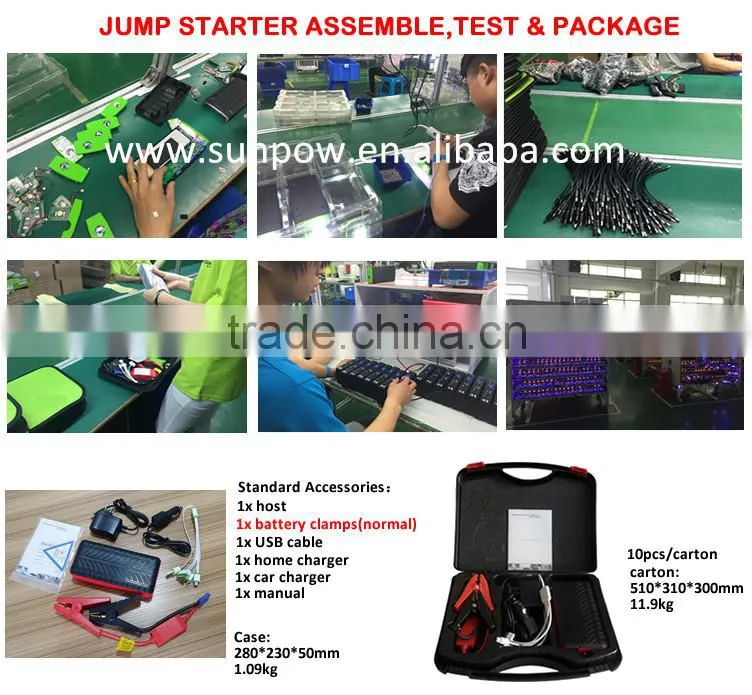 2015 portable car emergency tool kit portable power jump starter