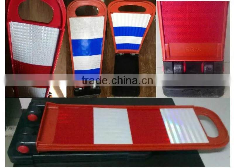 2015 hotsale flexible delineator/ reflective warning sign/ EVA spring post