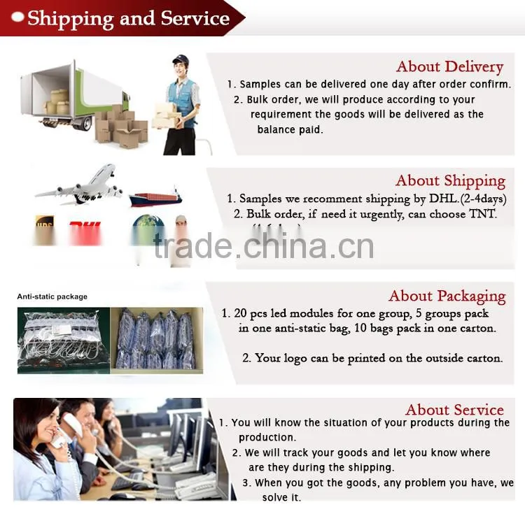china manufacturer high brightness smd5050 led module for advertising light box outdoor waterproof lighting