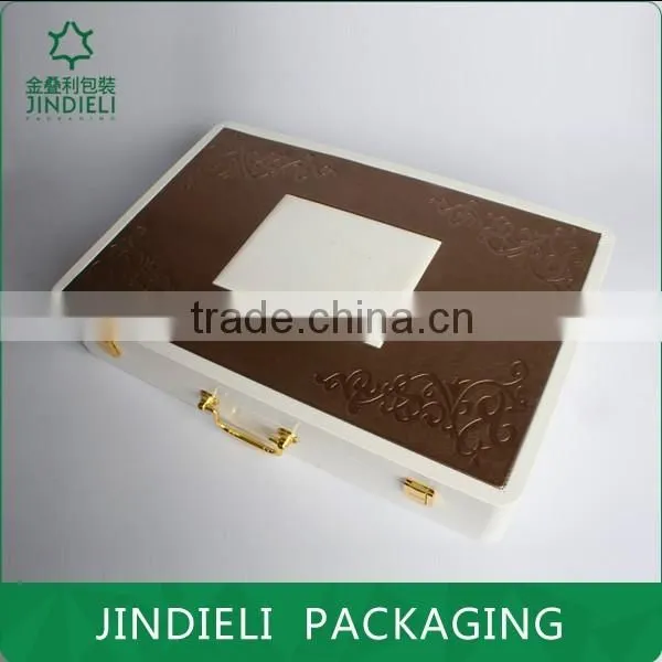 Customized luxury wooden cosmetic box packaging