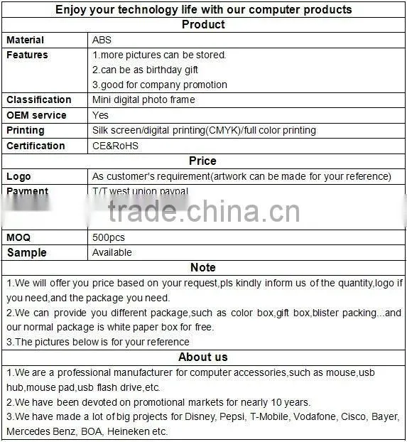 promotional egg shape digital frame