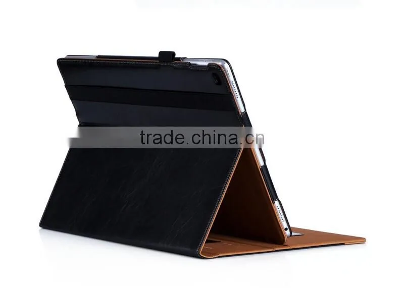 Smart cover vintage book tablet bumper case for ipad pro