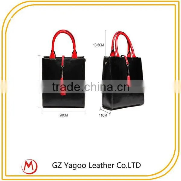 fashion high quality big simple smooth black felt tote bag supplier