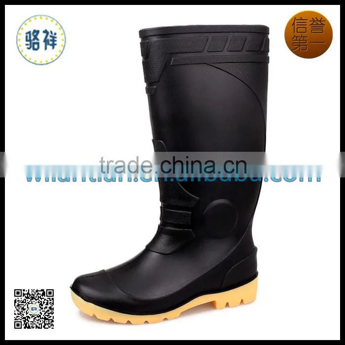 Men PVC Long Farm Shoes Work Rain Boots