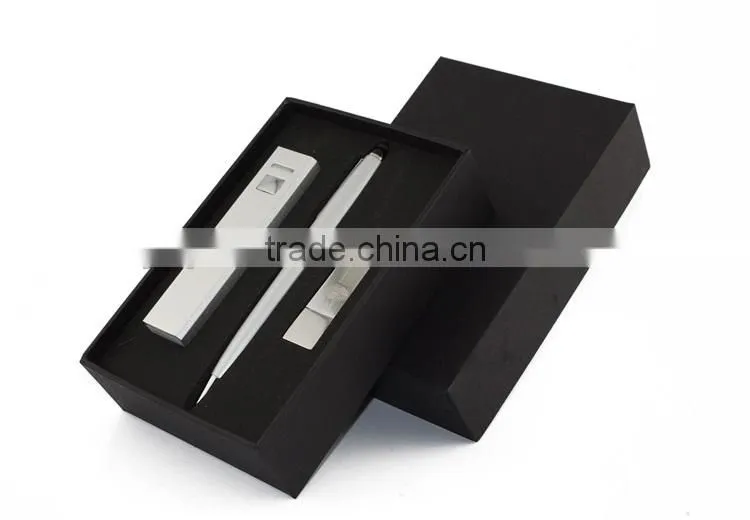 Customized Power Bank /Screen Touch Pen /USB Flash Drive Business Travel Gift Kit as Xmas Gift