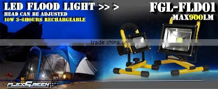 handhold 10w led rechargeable flood light
