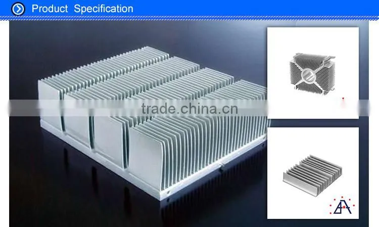 ISO9001 standard high quality heat sink aluminum