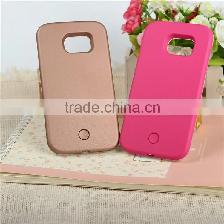 Fashion LED Light Iiuminated Selfie Case For Plastic Cover