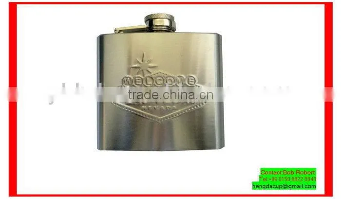 Best quality best sell 22 oz coated hip flask