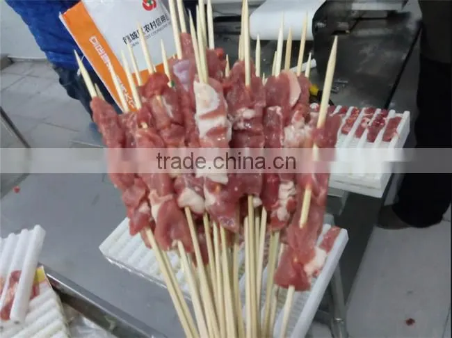 Stainless steel meat kebab machine/Manual skewer machine for sale